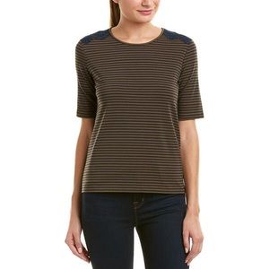 Brooks Brothers Striped Green Tee
